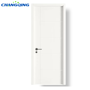 Puerta de Madera Laminada MDF PVC para Apartamento con Acabado Moderno, para Dormitorio y Sala de Estar - Product Image 4