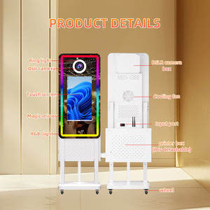 2025 más nuevo Selfie Digital Magic Mirror Photo Booth Machine con caja de impresora 21,5 pulgadas pantalla táctil espejo Photobooth para fiesta - Product Image 2