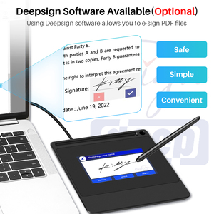 لوح توقيع رقمي محمول بدون ورق 5 بوصة من huion DS510 لوحي لعرض الإشارات الرقمية في الوقت الفعلي باستخدام النصائح البيانية والفنادق - Product Image 5