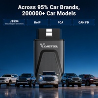 VDIAGTOOL D100 Scanner OBD2, outil de diagnostic universel pour véhicules, 12V, garantie de 2 ans, contrôle par application mobile sans fil, 23+ fonctions de réinitialisation