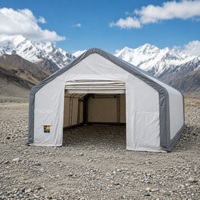 Fournisseur de tentes de stockage robustes, imperméables et ignifuges, de hangars de stationnement pour voitures de grande taille, et de bâtiments à double structure.