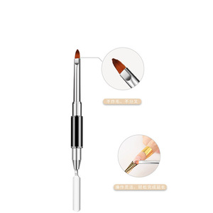 Double-ended, two-in-one <b>gel</b> <b>nail</b> art <b>pen</b> with color mixing, <b>gel</b> applicator, and embossing tool; multi-functional <b>nail</b> art <b>pen</b> - Product Image 3