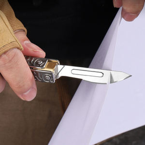 الأكثر مبيعًا شفرات قابلة للاستبدال قابلة للطي مشرط الفولاذ المقاوم للصدأ EDC في الهواء الطلق تفريغ فائدة سكين جيب - Product Image 6