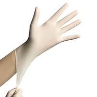 Fabricant de gants d'examen en latex sans poudre blanc laiteux gants jetables non stériles à forte élasticité gants en latex pour les mains