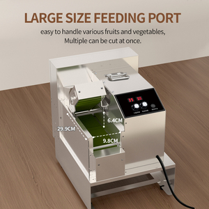 Trancheuse électrique en acier inoxydable pour viande, oignons, pommes de terre, citrons et fruits, type rail, coupeur de test - Product Image 6