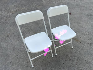 Silla plegable de polietileno Venta caliente Silla plegable de plástico blanco para eventos Fiesta Nueva Silla de boda de plástico - Product Image 3