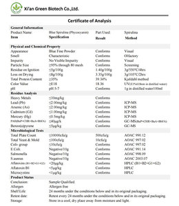 Phycocyanine E6 E18 E25 E40 de poudre de <span class=keywords><strong>spiruline</strong></span> bleue biologique Avantages sains et sûrs <span class=keywords><strong>pour</strong></span> les chiens - Product Image 6