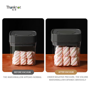 Vacare Wholesale Airtight <b>Square</b> Pet Food & Beverage Storage <b>Container</b> <b>Plastic</b> Food Grade Material Keep Fresh Customized Color - Product Image 4