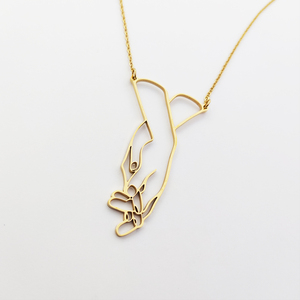 Collar <span class=keywords><strong>de</strong></span> pareja <span class=keywords><strong>de</strong></span> acero inoxidable a la moda <span class=keywords><strong>de</strong></span> la mano chapado en oro y plata <span class=keywords><strong>amor</strong></span> corazón estético <span class=keywords><strong>para</strong></span> <span class=keywords><strong>novio</strong></span> novia - Product Image 5
