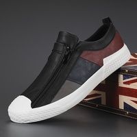 Chaussures décontractées pour hommes, tendance, avec empeigne en PU respirant et patchwork coloré – Nouveauté