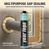 Scellant en mousse expansive polyuréthane imperméable multi-usages pour le remplissage en construction