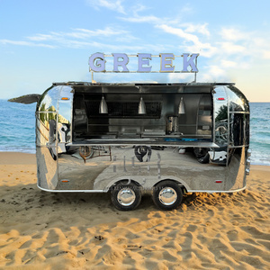 Nouveau camion mobile de boulangerie et de crème glacée de remorque de nourriture d'acier inoxydable de couleur en acier approuvé par DOT à vendre - Product Image 1