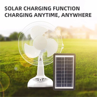 Charge USB 2 vitesses ventilateur portable à énergie solaire 9v 3w 12 pouces ventilateur solaire 6v 4500mah batterie au plomb ventilateur solaire Ventilation
