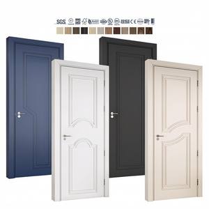 Puerta Interior de Madera Precolgada de Estilo Moderno Europeo-Americano, Puertas Interiores de Madera, Puertas de Dormitorio Insonorizadas para Casas - Product Image 5