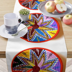 Customize Any Ethiopian Style <strong>Pattern</strong> Design <strong>Vase</strong> Decorative Cloth Placemat Chair Belt Chair Tie Table Runner Wedding - Product Image 6