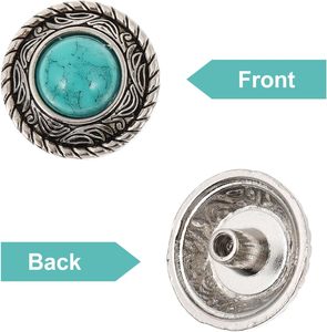 OATIPHO กระดุมตกแต่งสำหรับงาน DIY งานฝีมือหนัง สไตล์วินเทจ อุปกรณ์ยึดติด ไม่เป็นสนิม ใช้กับกระเป๋าและฮาร์ดแวร์กระเป๋า ดีไซน์เก๋ - Product Image 4