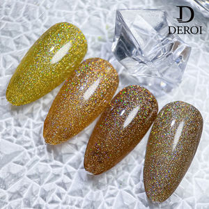 Vernis Gel Prismatic en Gros <span class=keywords><strong>Deroi</strong></span> 84 Couleurs Sans HEMA Vernis Permanent UV Gel Laser Pailleté pour Ongles - Product Image 5