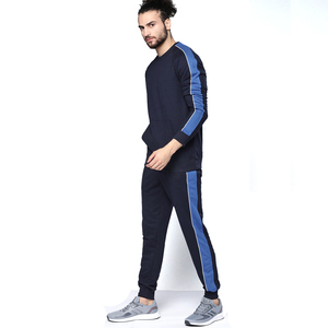 100% Cotton French Terry <b>Crewneck</b> Shirts and Sweatpants Set Men's Oversize Fit Winter Casual Solid Heavyweight Sweatsuits - Product Image 1