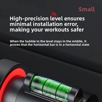 Barre de traction professionnelle sans perçage pour porte, robuste et réglable, station de musculation à domicile avec système de sécurité autobloquant