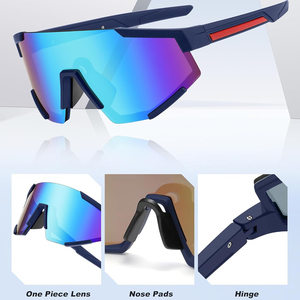 Lunettes tactiques avec 3 verres interchangeables, lunettes de sport d'extérieur - Product Image 3