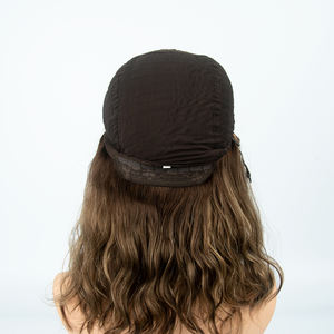 Perruques juives casher en cheveux humains européens vierges à 100 %, avec dessus en dentelle HD, nœuds invisibles, brun clair - Product Image 1