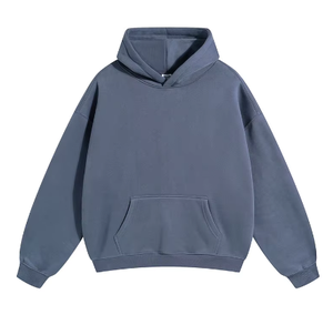 Dropshipping Venta al por mayor Sudaderas con capucha personalizadas Hombres Fleece en blanco Casual Imprimir Logo Unisex Oversized Men's Hoodies - Product Image 3