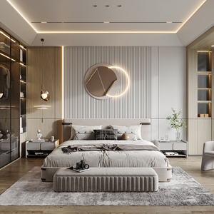 Diseño contemporáneo de cama minimalista: <span class=keywords><strong>empleo</strong></span> innovador de elementos estéticos extremadamente simples - Product Image 1