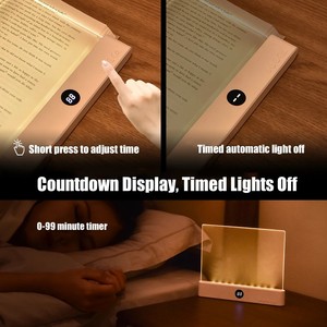ไฟ <span class=keywords><strong>LED</strong></span> แผงเรียบสำหรับอ่านหนังสือในเวลากลางคืน ป้องกันดวงตา ไฟอ่านหนังสือ ชาร์จ USB โคมไฟอ่านหนังสือสำหรับนักเรียน โคมไฟอ่านหนังสือกลางคืน โคมไฟอ่านหนังสือในร่ม - Product Image 3
