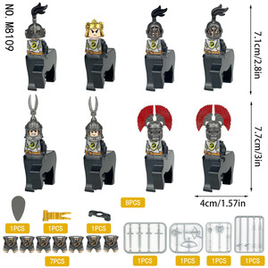 Mini Ww2 ufficiali di polizia medievali militari insegnanti di città dell'esercito medici coppie di figure di nozze costruzione di mattoni giocattoli - Product Image 3