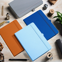 Carnet de notes thermique A7 en cuir PU avec logo personnalisé, couverture rigide, élastique, mini journal de voyage, bloc-notes, cadeau promotionnel