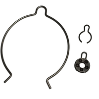 Support d'ampoule LED industriel en acier avec clips de maintien à ressort pour projecteur encastré MR16/MR11