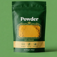 Sachets personnalisés laminés à fond plat pour épices piquantes, matériau d'emballage pour condiments, sacs scellés pour assaisonnements et épices