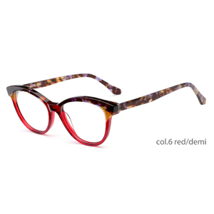Popular mujer moda Vogue marco grande ojo de gato gafas Color ceja leopardo Anti luz azul prescripción miopía marco óptico - Product Image 6