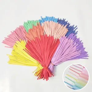 JYAO 100 Uds Macarone mezcla de colores globos de tira larga DIY globo de látex para decoración de fiesta