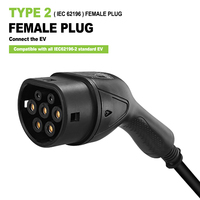 Kabel Pengisian Daya EV Mode 3 Baru 16A 11kW Tipe 2 dengan Panjang 5 Meter UL94V-0 Tahan Api