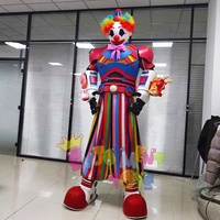 Creative LED Glowing Clown Robot Performance Costume Party Carnival Atmosphere Lively Props