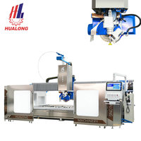 Machine de découpe à jet d'eau CNC 5 axes intelligente pour pierre, scie à pont CNC, découpeuse à jet d'eau automatique pour pierre