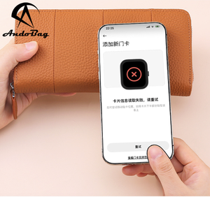 AndoBag - Cartera Larga de Cuero Genuino Estilo Japonés para Mujer, Gran Capacidad, con Protección RFID, para Teléfono Móvil, Modelo A-002 - Product Image 6