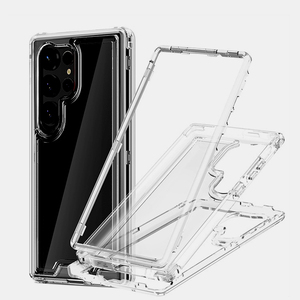 <span class=keywords><strong>Cover</strong></span> <span class=keywords><strong>trasparente</strong></span> per telefono <span class=keywords><strong>trasparente</strong></span> 3 in 1 360 grado antiurto per <span class=keywords><strong>Samsung</strong></span> S22 S23 S24 Ultra telefonini campione gratuito - Product Image 1