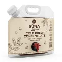 Sachet Doypack pour concentré de café avec valve pour l'emballage de boissons liquides à base de café, vente en gros