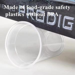 Gobelets jetables transparents en PP à paroi simple de 16 oz, imprimés UV, écologiques, biodégradables, pour l'eau, les boissons, les jus de fruits, le thé, la bière, le vin - Product Image 4