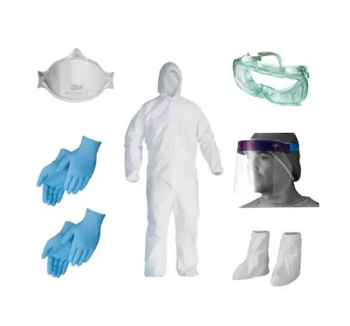 Aeofa custom face coverall suit ppe kit disposable coverall workwear coverall type 5/6