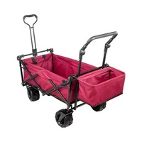 Chariot pliable pour le camping en plein air, chariot de jardin avec poignée et porte-gobelets, chariot de plage, chariot de courses