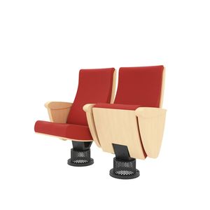 Chaises de théâtre indépendantes modernes de conception nouvelle avec tablette d'écriture en tissu écologique - Product Image 4