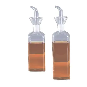 250ML 500ml Boro silikat glas Speiseöl flasche Glas Olivenöl Essig Spender flasche mit Ausguss für die Küche