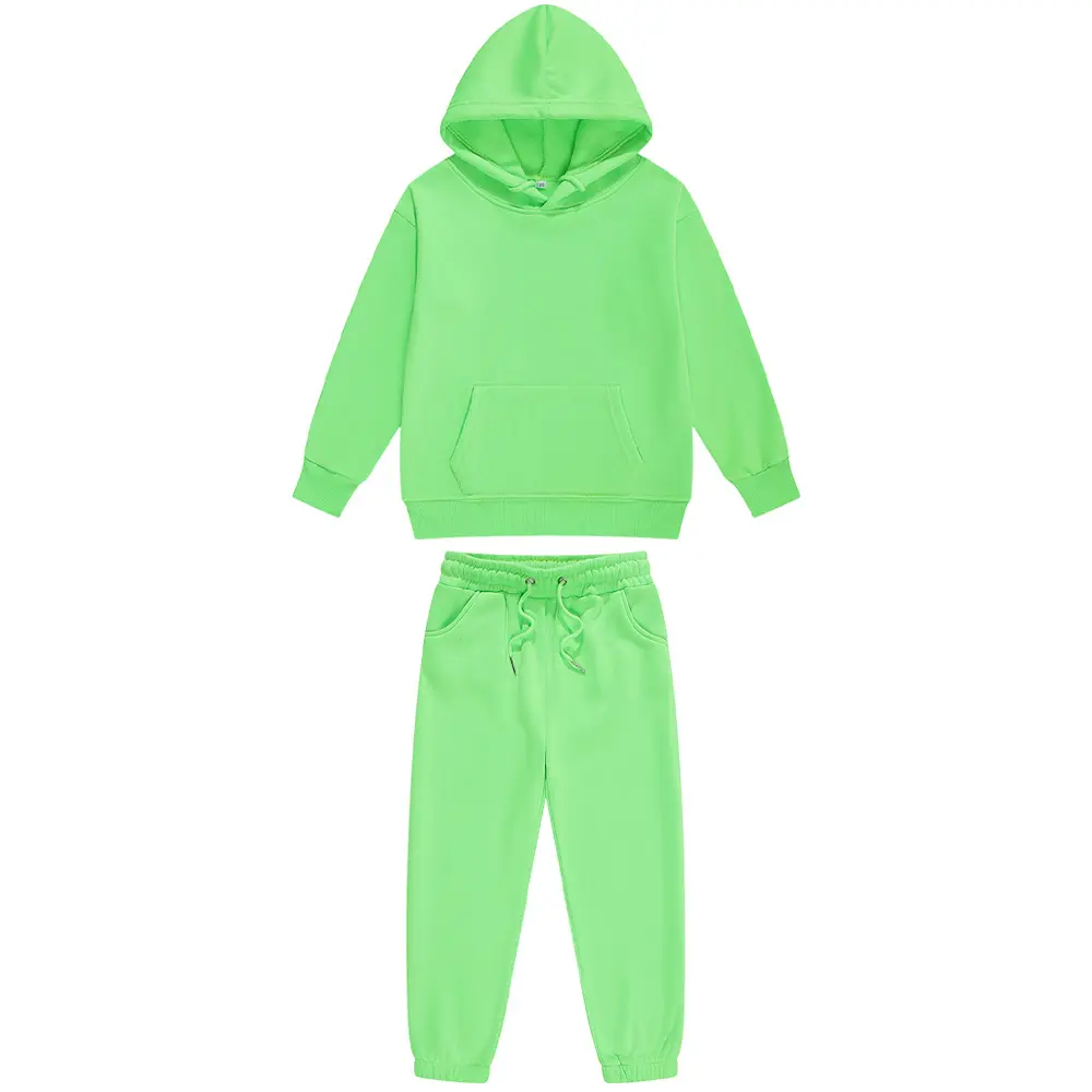 Survêtements pour garçons à manches longues garçons et filles ensemble à capuche enfants costume à capuche deux ensembles vêtements pour enfants