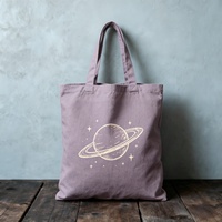 Sac de rangement léger et réutilisable en toile à motif de dessin animé imprimé sur mesure avec fermeture éclair, sac cadeau multi-usages pour le camping, petit format