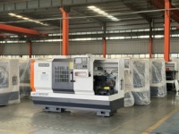 Tour CNC à lit plat robuste de 2000 mm, machine de tournage CNC automatique pour le travail des métaux