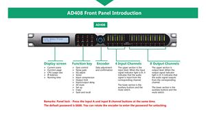 スピーカー管理プロセッサによる金属シェルラックオーディオクロスオーバードライブ付きプロフェッショナル4ウェイオーディオイコライザー - Product Image 4