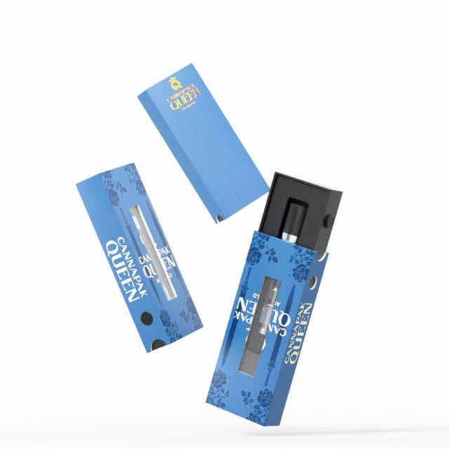 Child Proof Pull-Out Drawer Rigid Box Wholesale Empty 2ml Cart Pen Packaging Box with Window GMP Certified